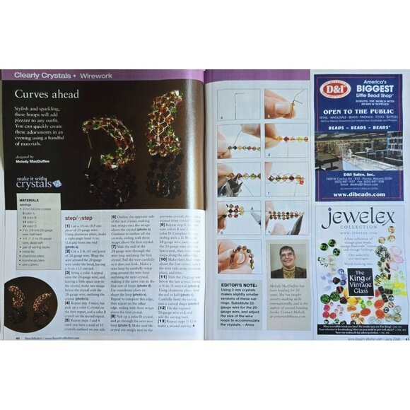 Bead and Button Magazine June 2008 Japanese Loomwork Patterns Inside - Picture 9 of 16